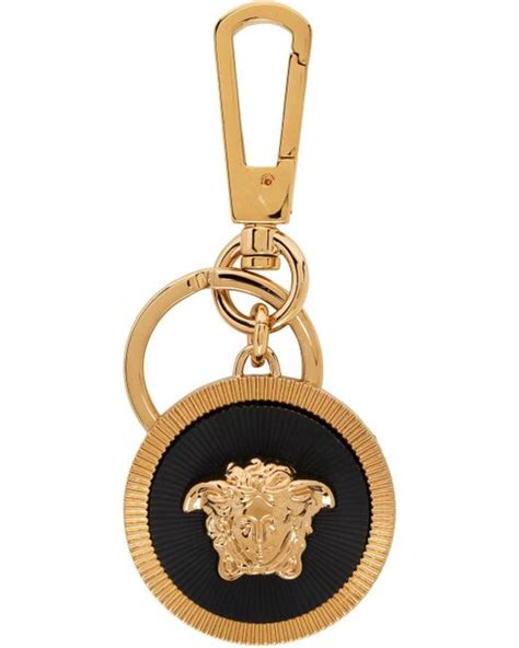 versace medusa keychain replica|Versace: Gold & Black Medusa Biggie Keychain .